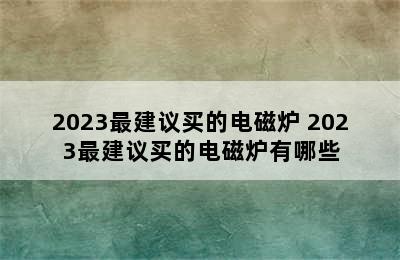 2023最建议买的电磁炉 2023最建议买的电磁炉有哪些